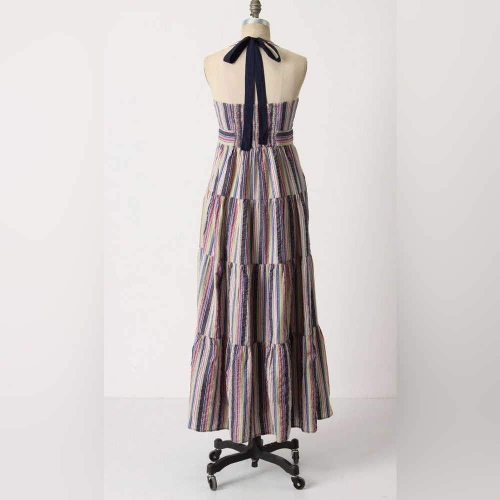 Anthropologie Maeve Striped Maxi Dress size 2 pockets